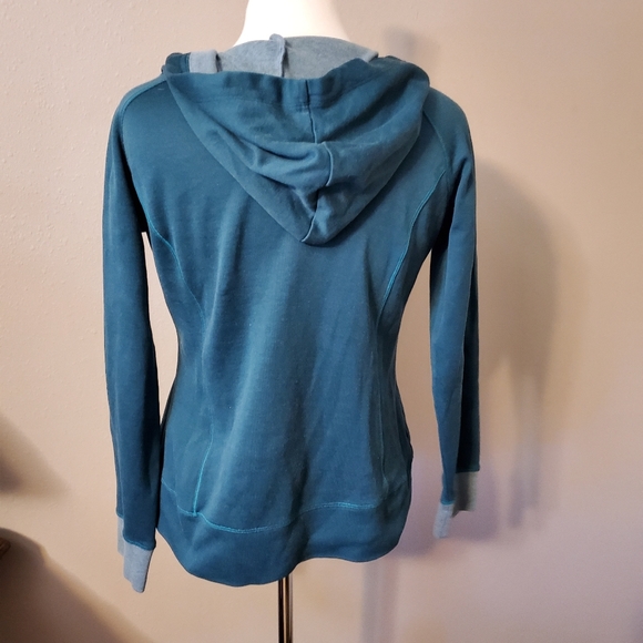 Cotton Teal Blue Columbia Hoodie - Picture 6 of 11